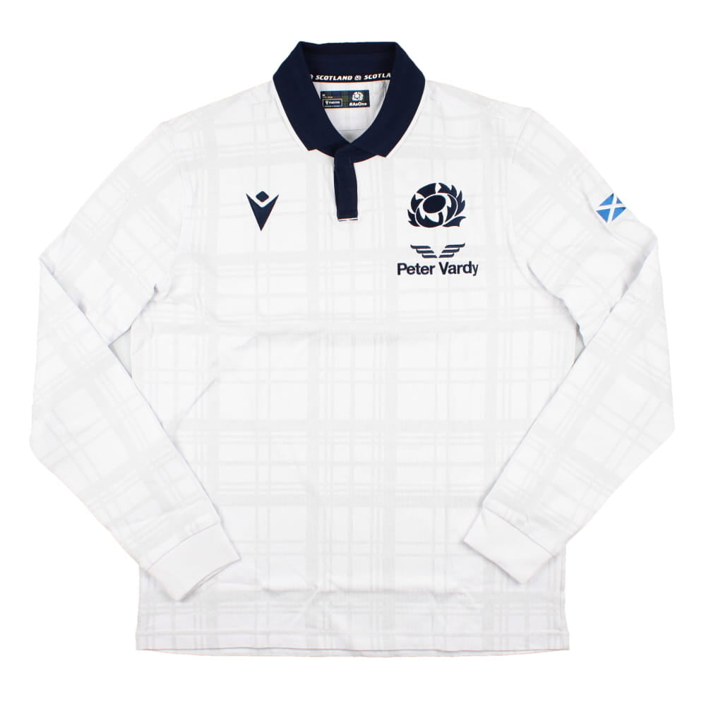 2023-2024 Scotland Rugby Alternate LS Cotton Shirt Product - Football Shirts Macron   