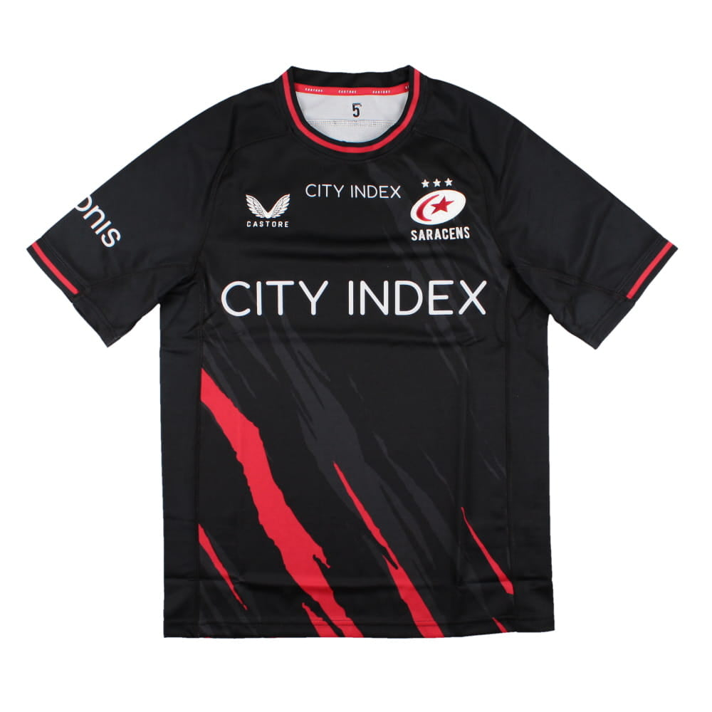 2023-2024 Saracens Home Rugby Shirt Product - Football Shirts Castore   