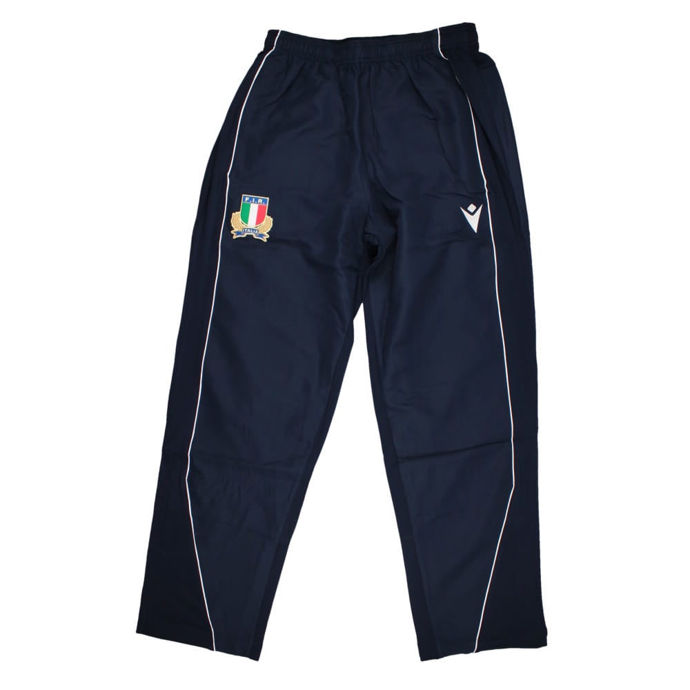 2023-2024 Italy Rugby Micro Travel Pants (Navy) Product - Pants Macron   
