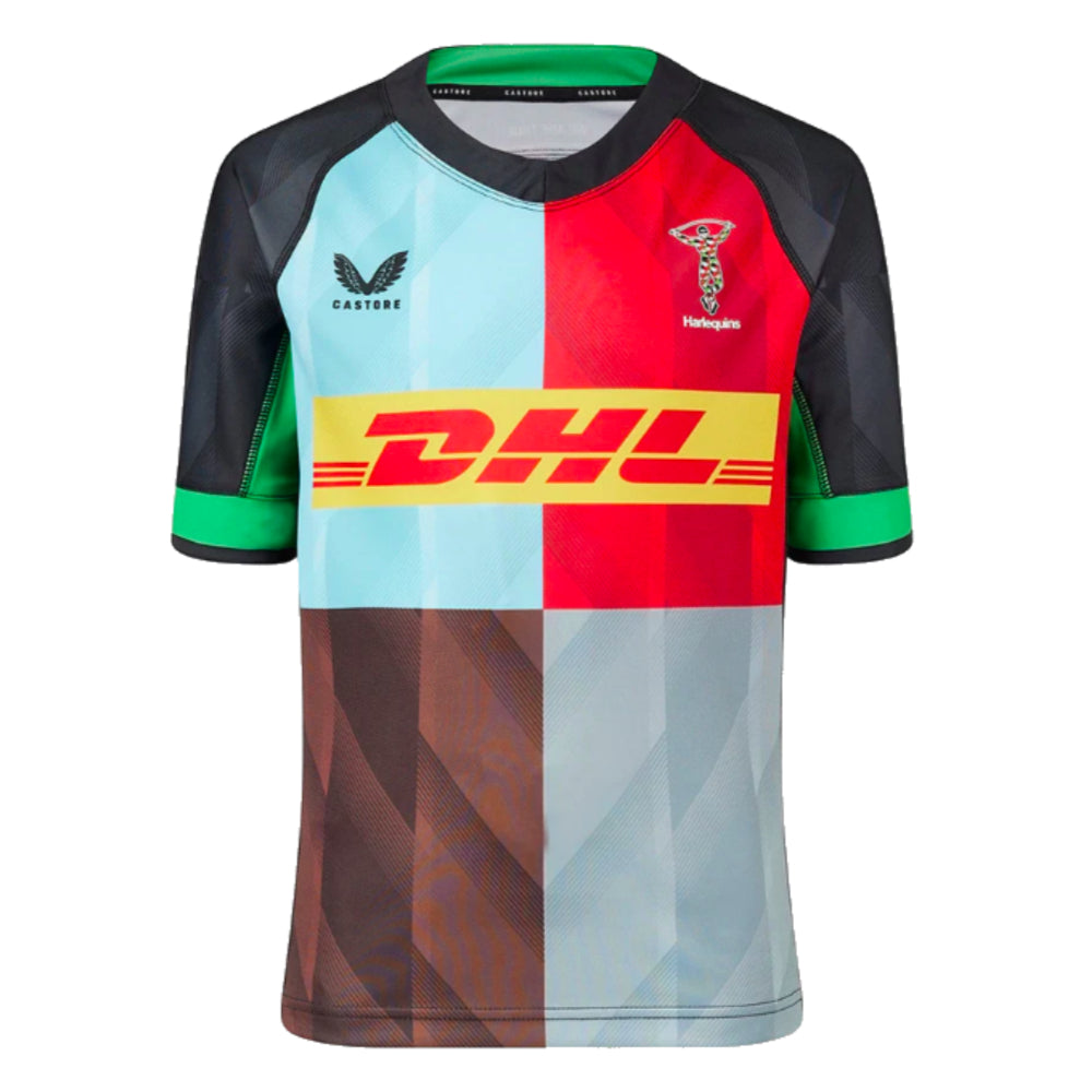 2023-2024 Harlequins Home Rugby Shirt (Kids) Product - Football Shirts Castore   