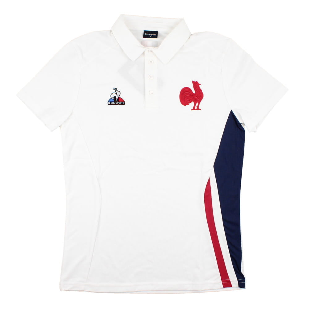 2023-2024 France Rugby Presentation Polo Shirt (White) Product - Polo Shirts Macron   