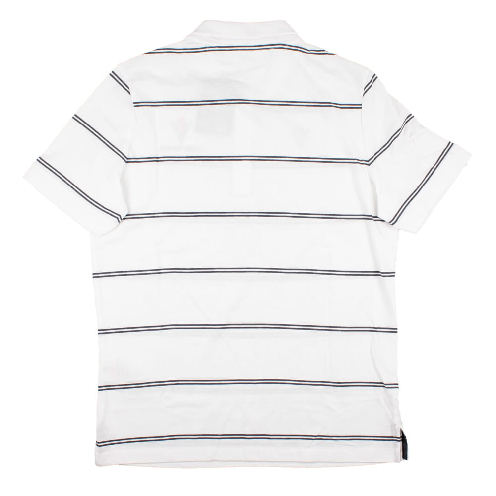 2023-2024 Samoa Rugby Travel Player Cotton Polo Shirt (White) Product - Polo Shirts Macron   