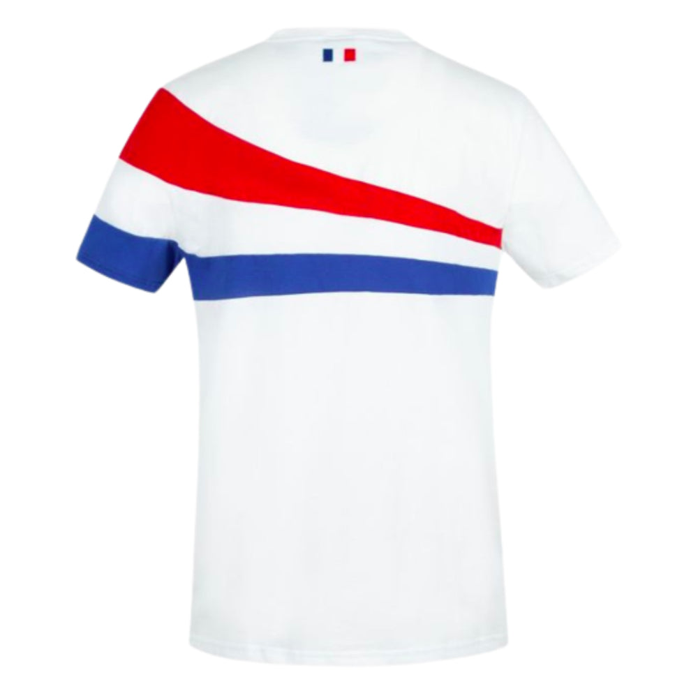 2023-2024 France Rugby Presentation Tee (White) Product - Training Shirts Le Coq Sportif   