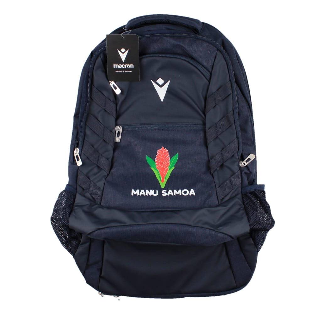2023-2024 Samoa Rugby Backpack (Black) Product - Bags Macron   