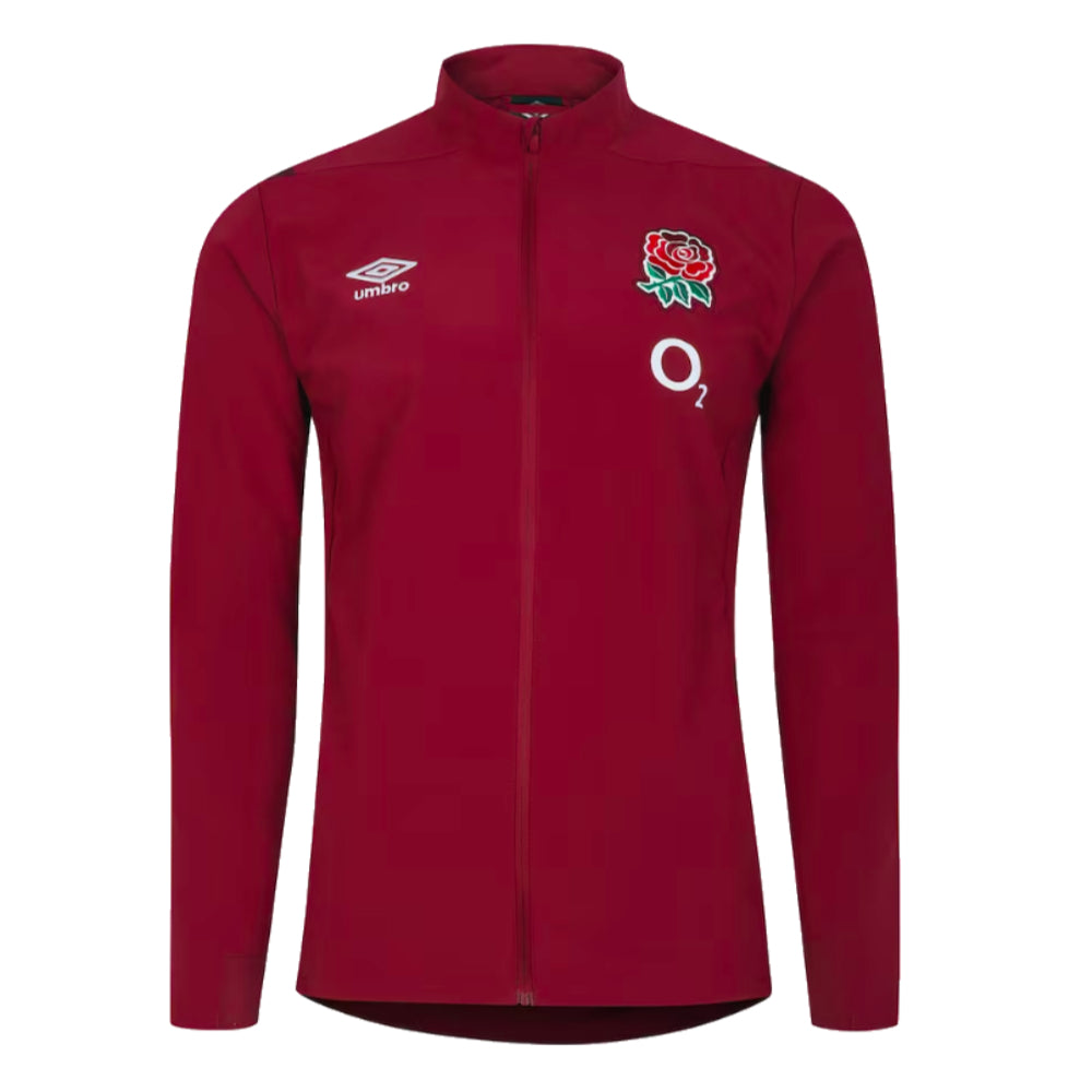 2023-2024 England Rugby Presentation Jacket (Tibetan Red) Product - Jackets Umbro   