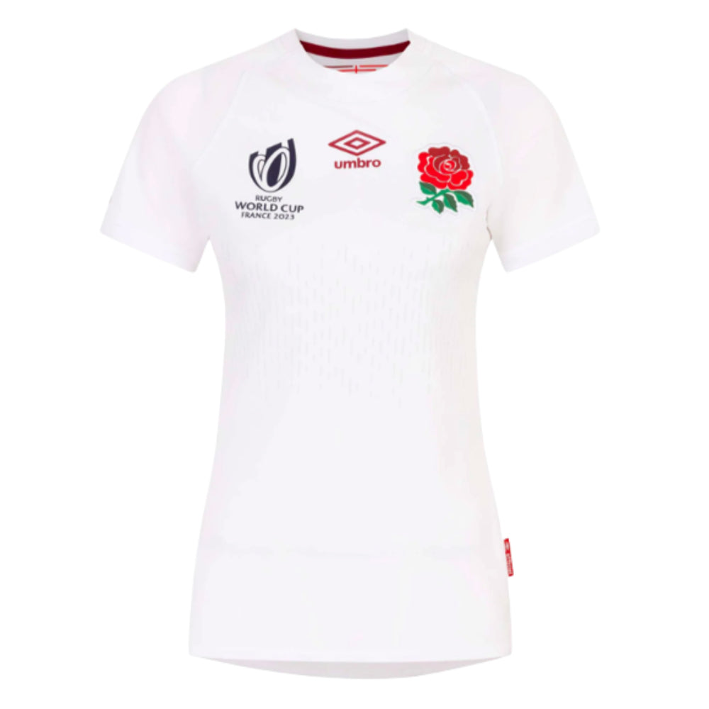 England RWC 2023 Home Replica Rugby Jersey (Ladies) Product - Football Shirts Umbro   