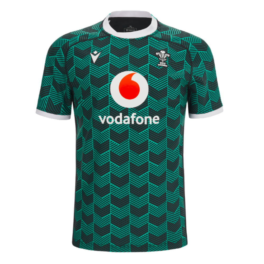 2023-2024 Wales Rugby Training Shirt (Turquoise) Product - Training Shirts Macron   
