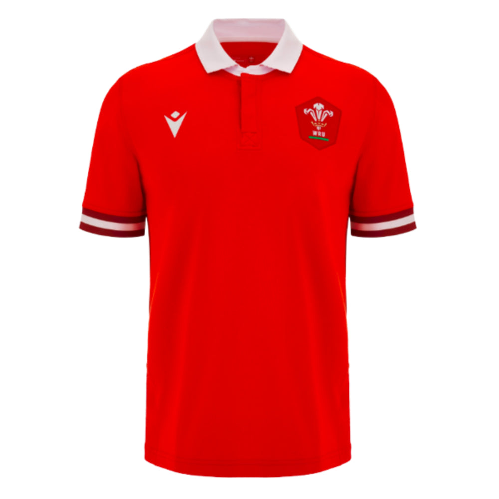 2023-2024 Wales Rugby Home Cotton Shirt Product - Football Shirts Macron   