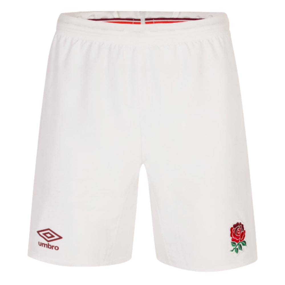 2023-2024 England Rugby Home Shorts (White) - Kids Product - Shorts Umbro   