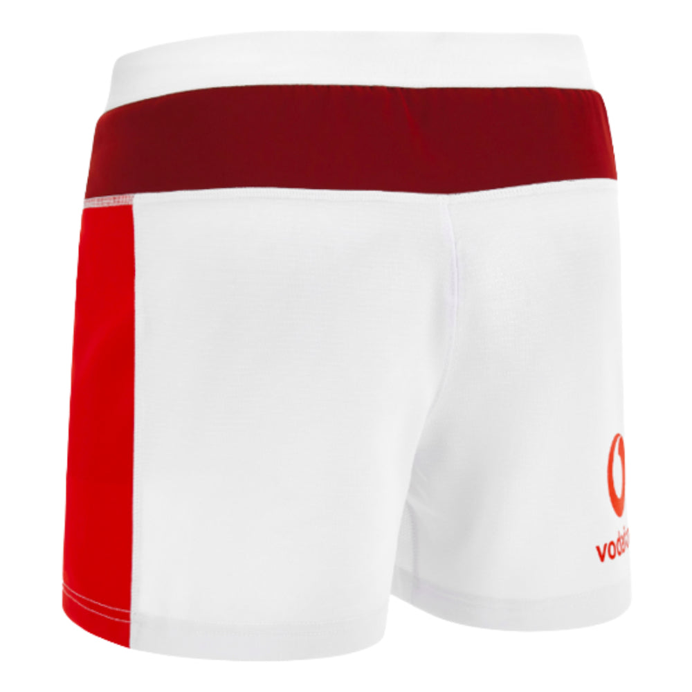 2023-2024 Wales WRU Home Rugby Shorts (White) Product - Shorts Macron   