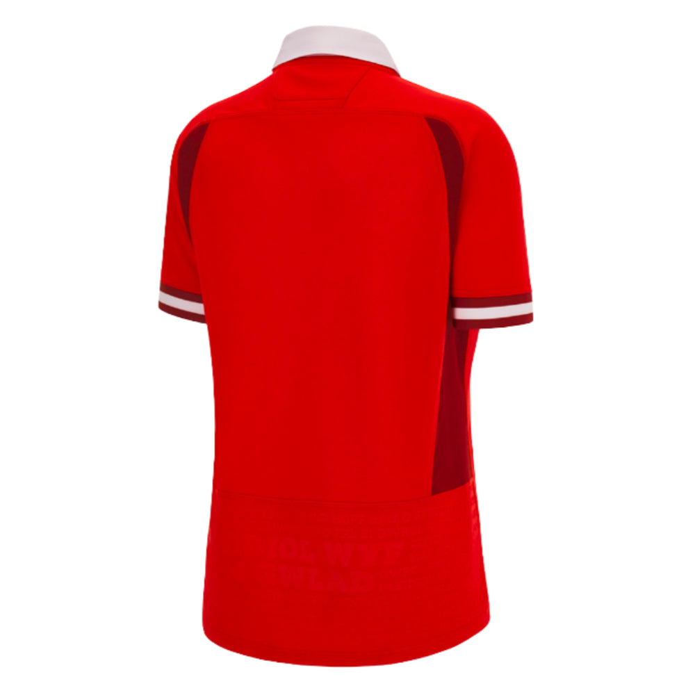 Wales RWC 2023 WRU Home Rugby Shirt (Ladies) (Your Name) Product - Hero Shirts Macron   