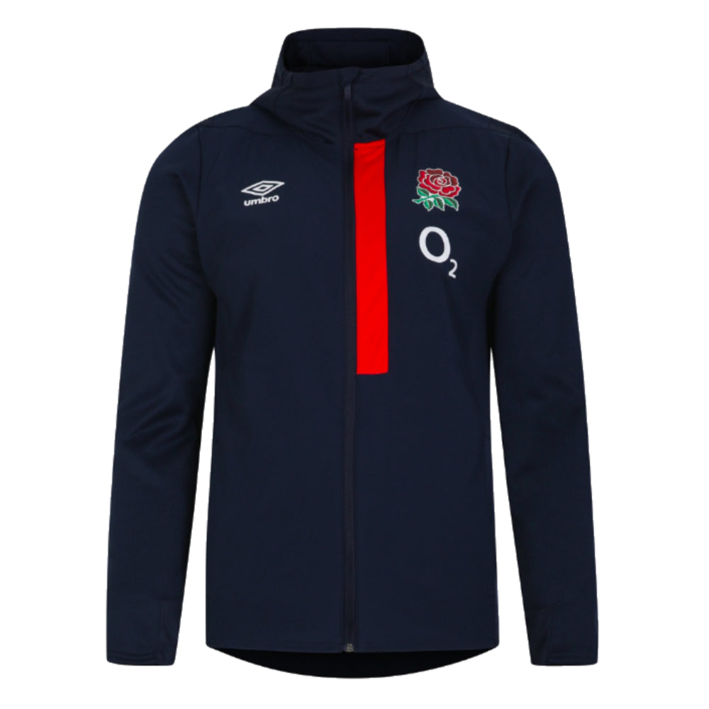 2023-2024 England Rugby Hooded Jacket (Navy) Product - Jackets Umbro   