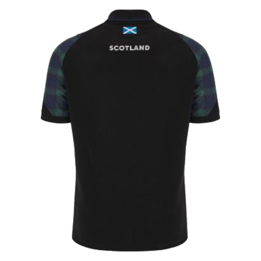 2023-2024 Scotland Rugby Travel Poly Polo Shirt (Black)_1