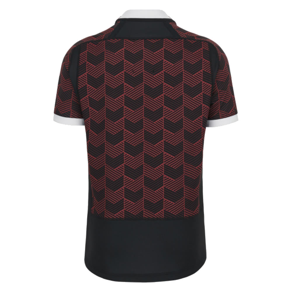 2023-2024 Wales Rugby Cardinal WRU Training Jersey (Your Name) Product - Hero Shirts Macron   