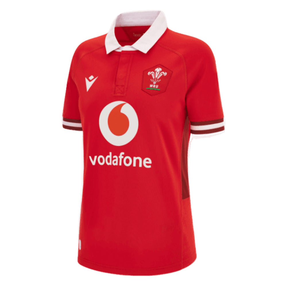 2023-2024 Wales Rugby WRU Home Shirt (Ladies) Product - Football Shirts Macron   