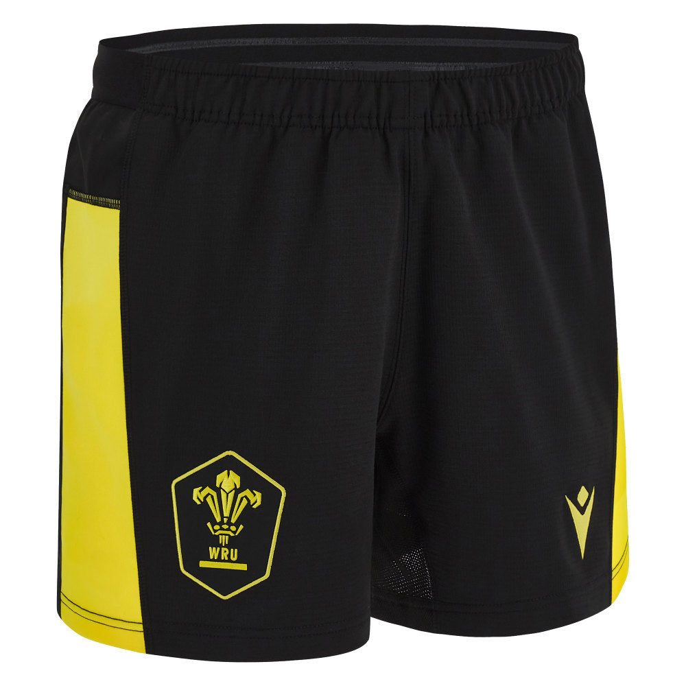 2023-2024 Wales Rugby Away Shorts (Black) Product - Shorts Macron   