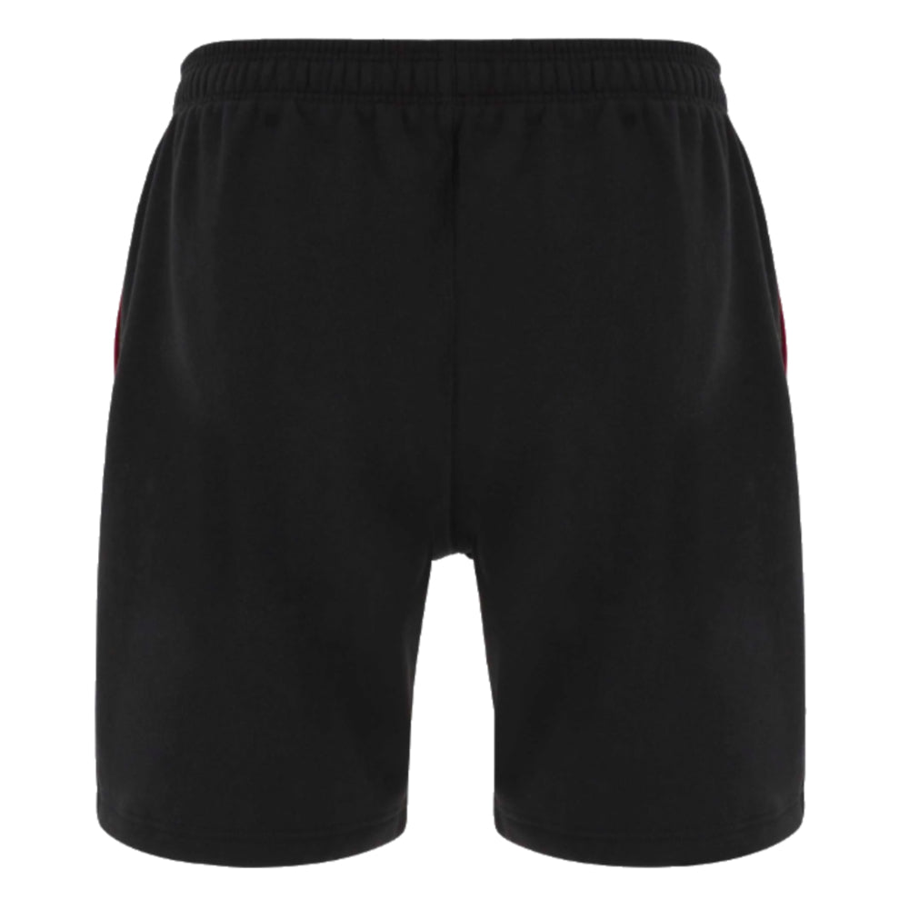 2023-2024 Wales Rugby Bermuda Shorts (Black) Product - Shorts Macron   