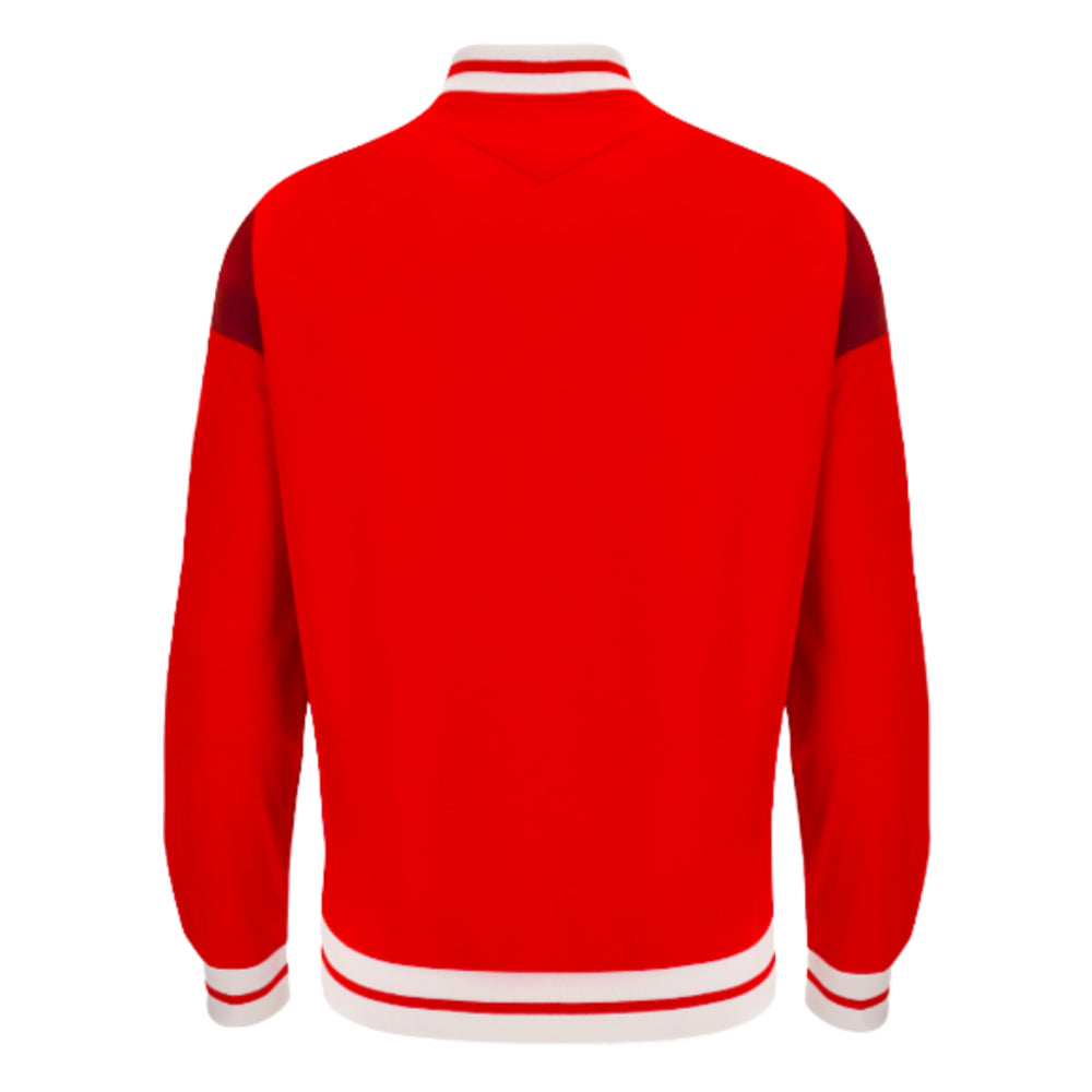 2023-2024 Wales Rugby Anthem Jacket (Red) Product - Jackets Macron   