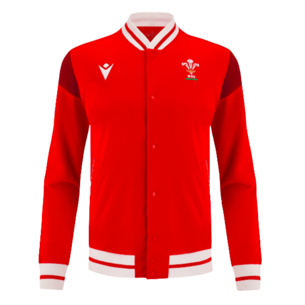 2023-2024 Wales Rugby Anthem Jacket (Red) Product - Jackets Macron   