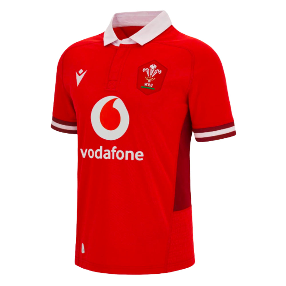 2023-2024 Wales Rugby WRU Home Poly Shirt Product - Football Shirts Macron   