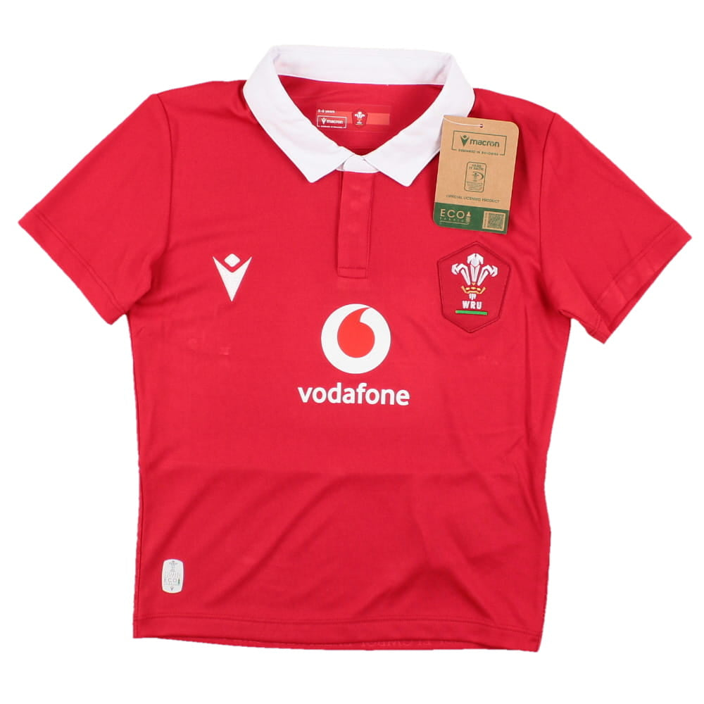 2023-2024 Wales Rugby Home Toddlers Shirt Product - Football Shirts Macron   