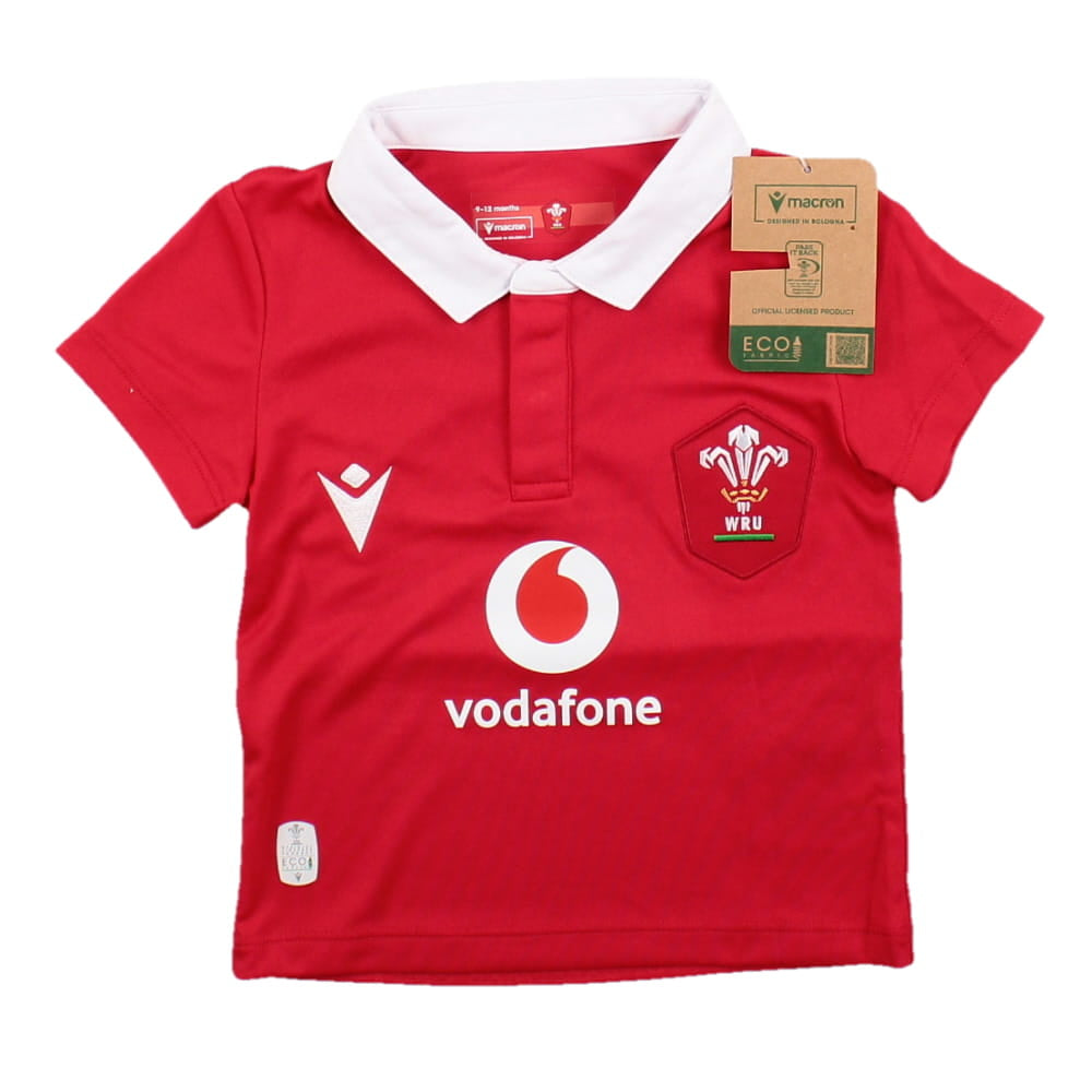 2023-2024 Wales Rugby Home Baby Shirt Product - Football Shirts Macron   