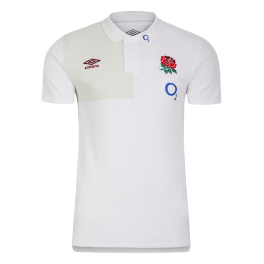 2023-2024 England Rugby CVC Polo (Brilliant White)_0