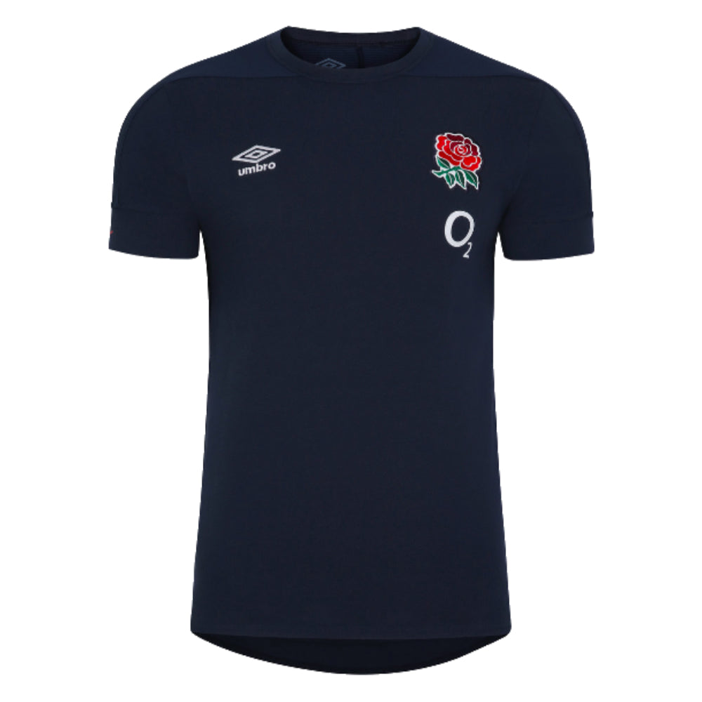 2023-2024 England Rugby Presentation Tee (Navy Blazer) Product - Training Shirts Umbro   