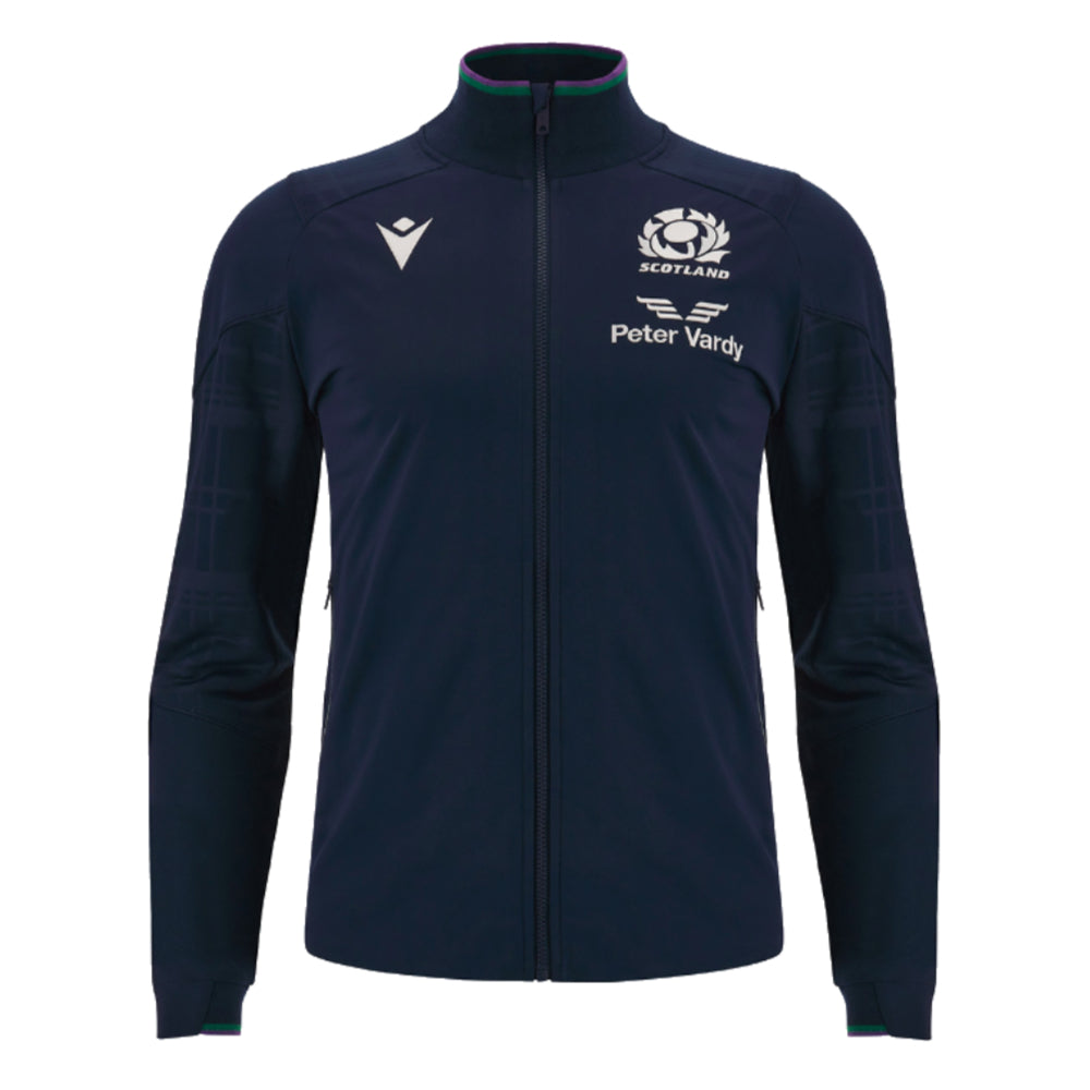 2023-2024 Scotland Rugby Anthem Jacket (Navy) Product - Jackets Macron   