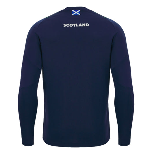2023-2024 Scotland Rugby Long Sleeve Training Tee (Navy)_1
