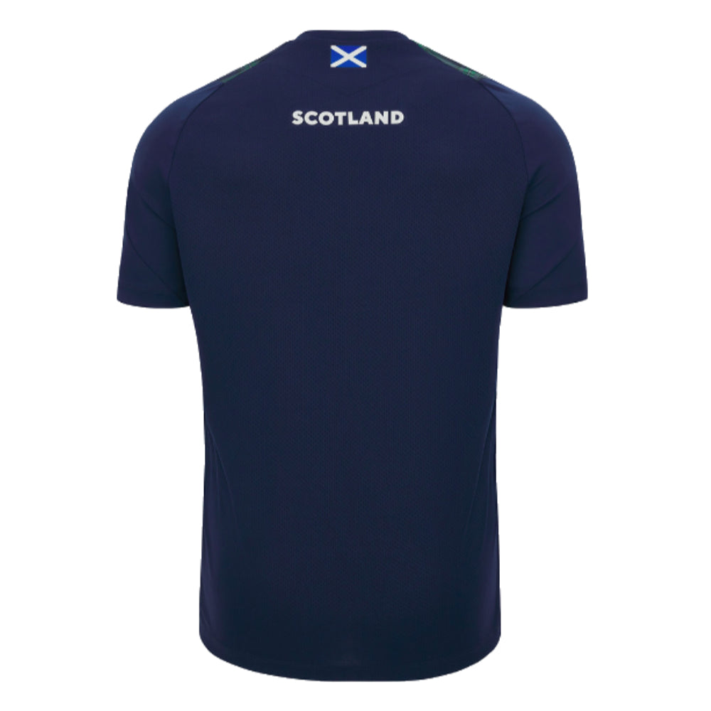 2023-2024 Scotland Rugby Training Gym Tee (Navy) - Kids Product - Training Shirts Macron   