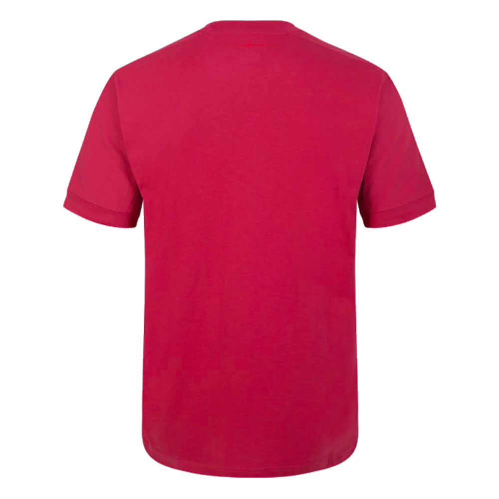 2023-2024 England Rugby Leisure T-Shirt (Earth Red) Product - T-Shirt Umbro   