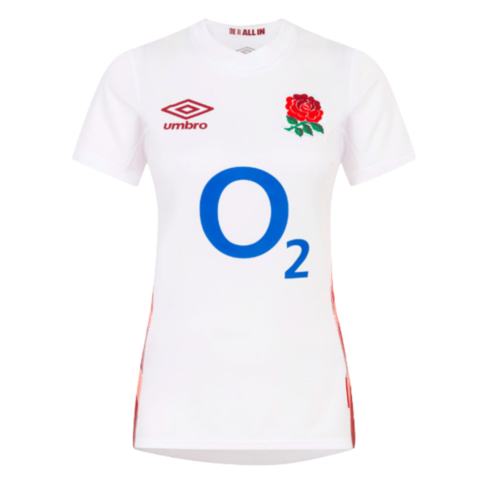 2023-2024 England Rugby Red Roses Rugby Jersey (Ladies) Product - Football Shirts Umbro   