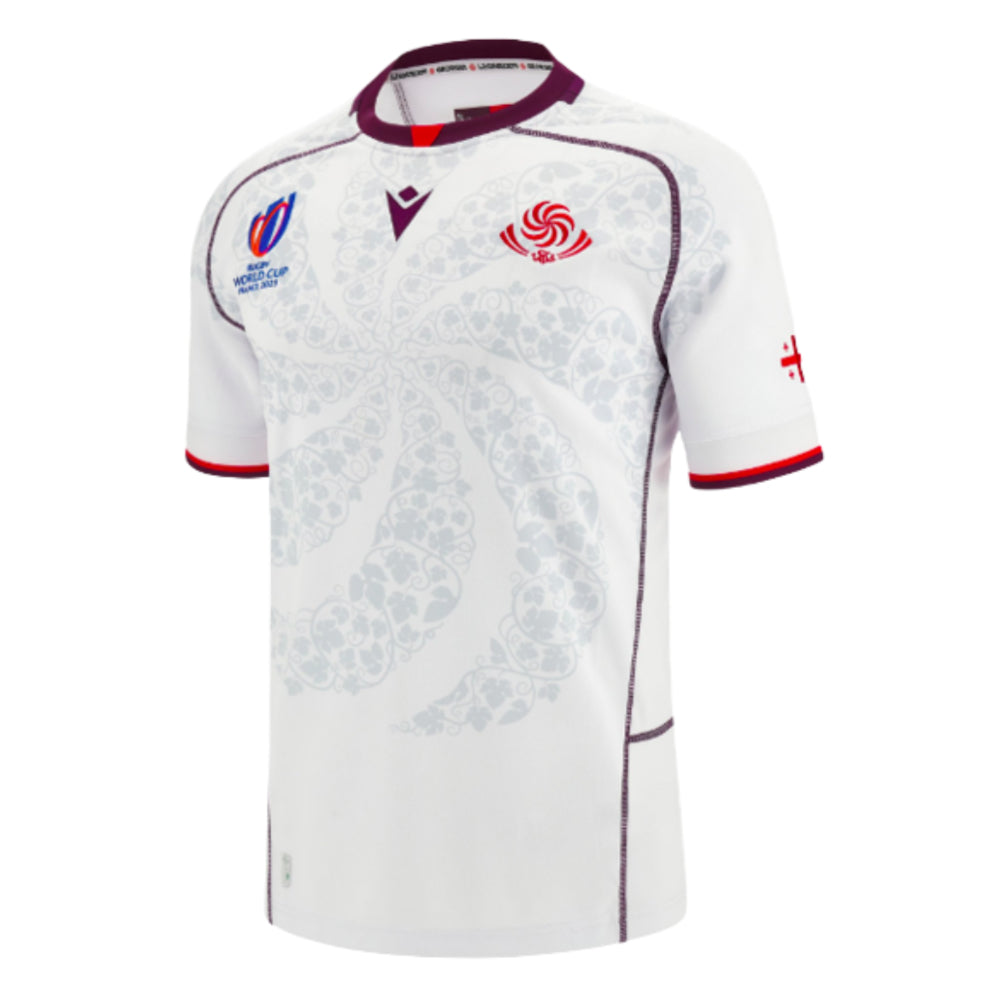 2023-2024 Georgia Rugby Replica Away Shirt Product - Football Shirts Macron   