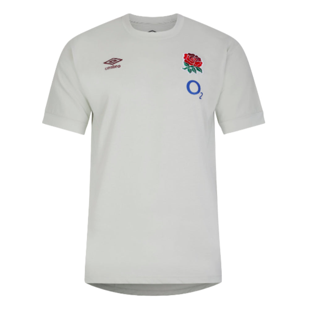 2023-2024 England Rugby Leisure Tee (Foggy Dew) Product - T-Shirt Umbro   