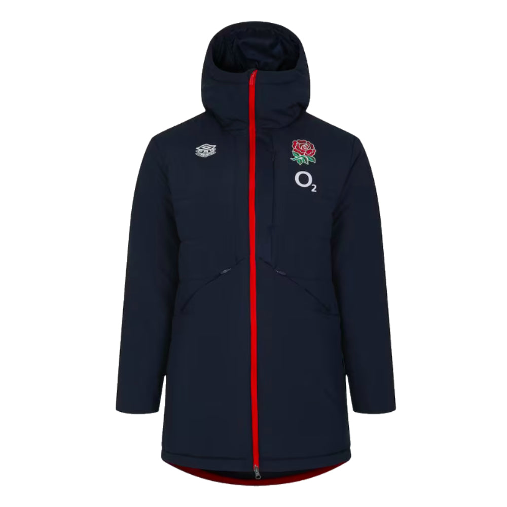 2023-2024 England Rugby Padded Jacket (Navy Blazer) Product - Jackets Umbro   