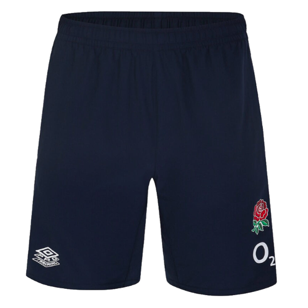 2023-2024 England Rugby Gym Shorts (Navy Blazer) Product - Shorts Umbro   