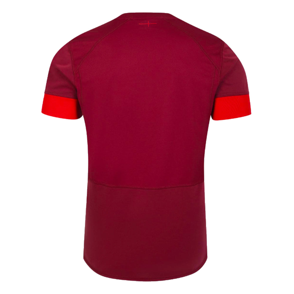 2023-2024 England Rugby Relaxed Training Shirt (Tibetan Red) Product - Training Shirts Umbro   