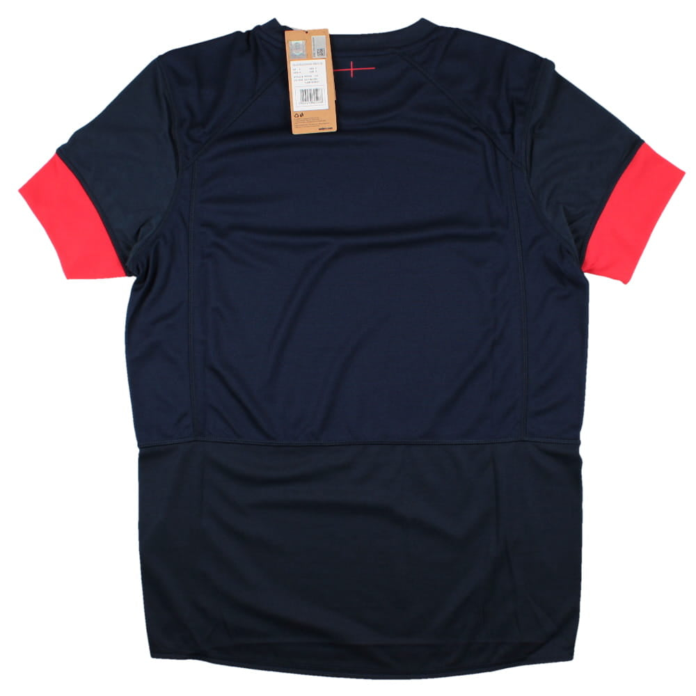 2023-2024 England Rugby Relaxed Training Shirt (Navy Blazer) (Your Name) Product - Hero Shirts Umbro   