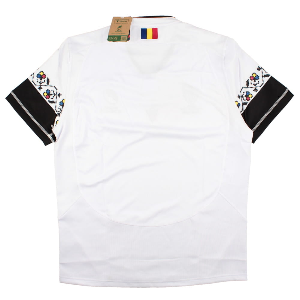 2023-2024 Romania Rugby RWC Away Match Day Replica Shirt Product - Football Shirts Macron   