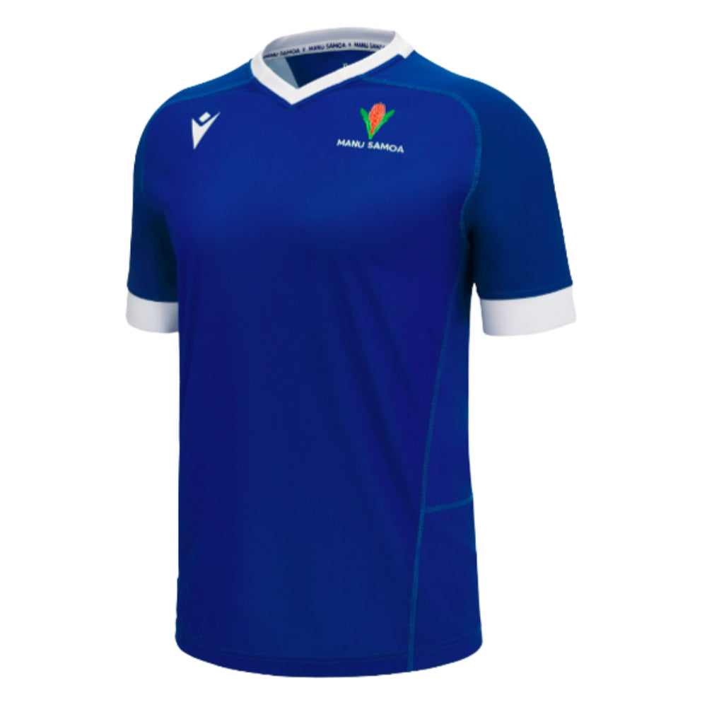 2023-2024 Samoa Home Rugby Poly Replica Shirt Product - Football Shirts Macron   