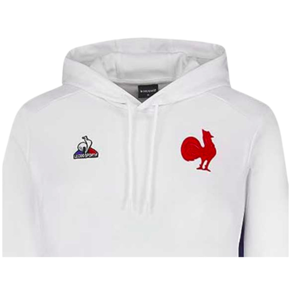 2023-2024 France Rugby Presentation Hoody (White) Product - Hoodies Le Coq Sportif   