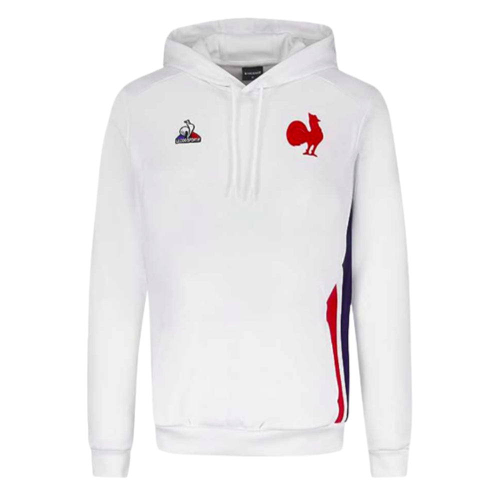 2023-2024 France Rugby Presentation Hoody (White) Product - Hoodies Le Coq Sportif   
