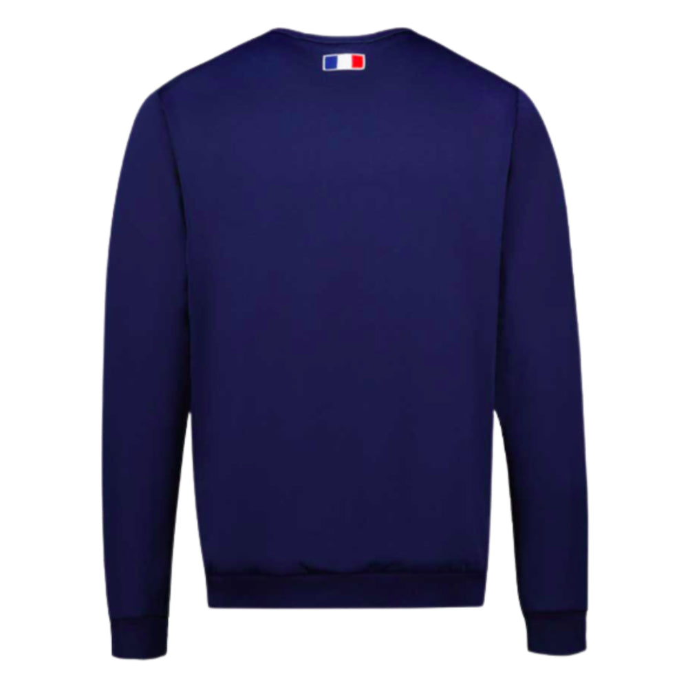 2023-2024 France Rugby Presentation Crew Sweat (Blue) Product - Sweat Tops Le Coq Sportif   