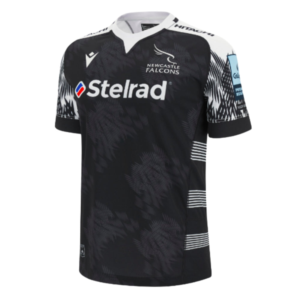 2023-2024 Newcastle Falcons Home Poly Rugby Shirt Product - Football Shirts Macron   