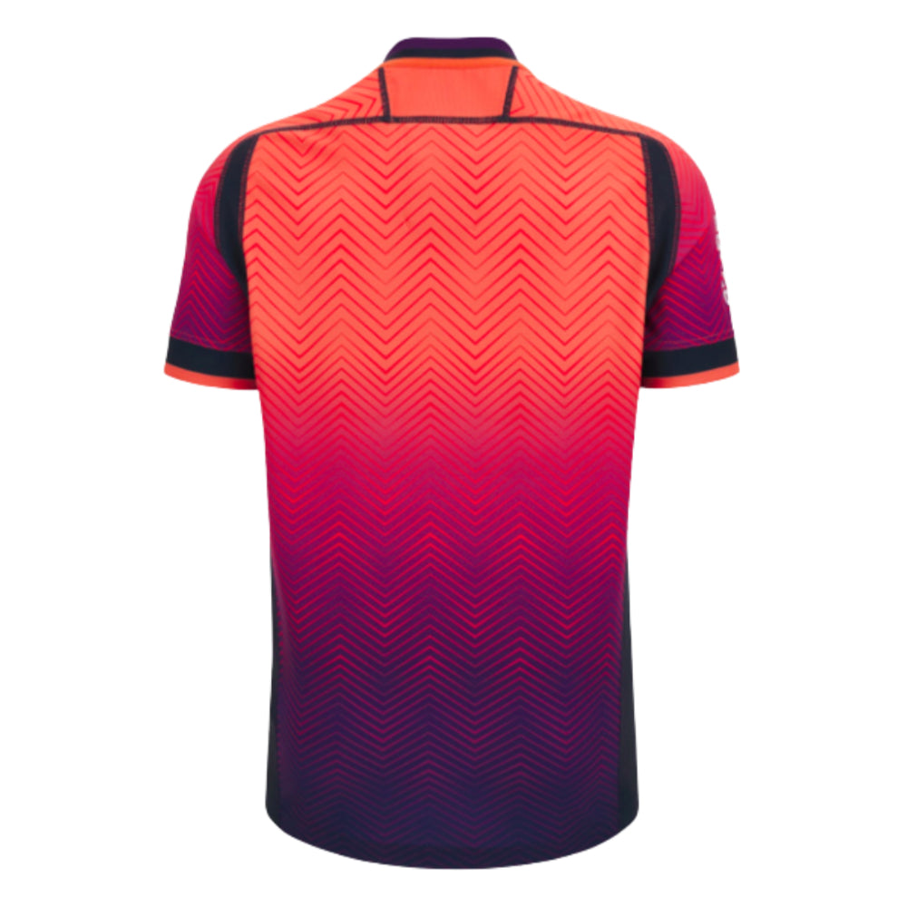 2023-2024 Edinburgh Rugby Training Jersey (Coral) (Your Name) Product - Hero Shirts Macron   