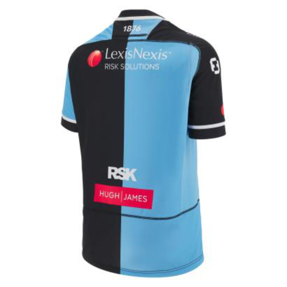 2023-2024 Cardiff Blues Home Rugby Shirt (Your Name) Product - Hero Shirts Macron   