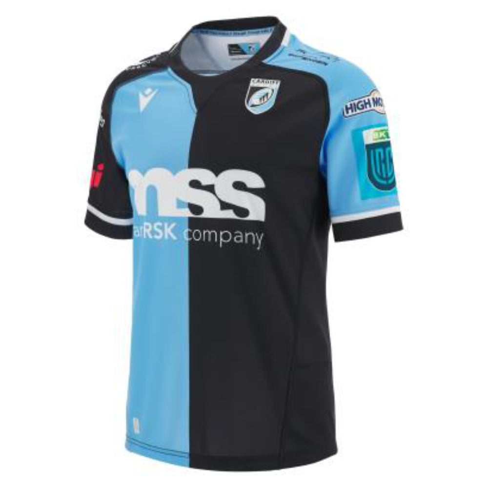 2023-2024 Cardiff Blues Home Rugby Shirt Product - Football Shirts Macron   
