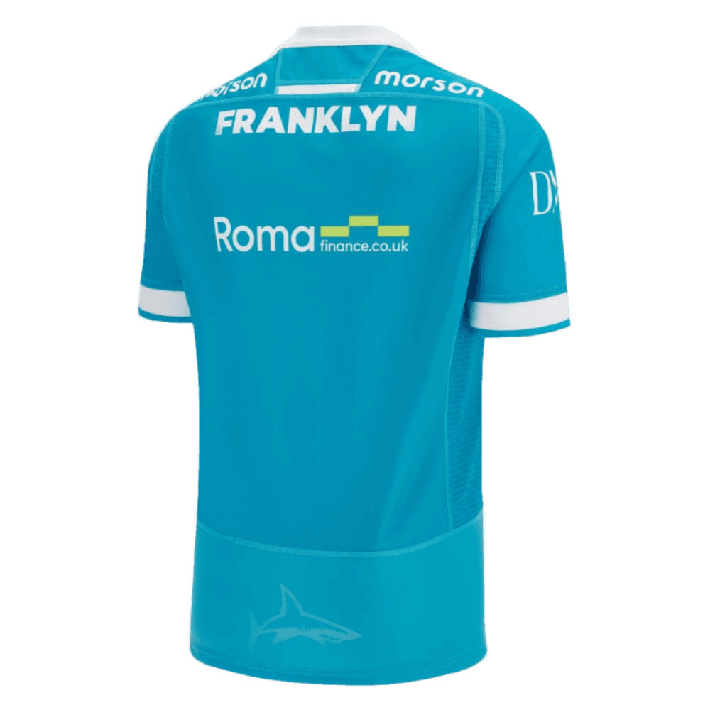 2023-2024 Sale Sharks Rugby Away Shirt Product - Football Shirts Macron   