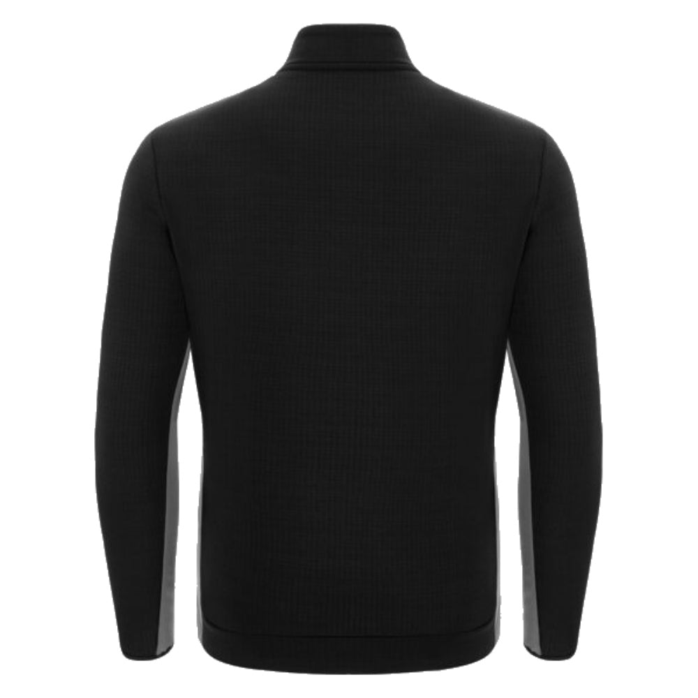 2023-2024 Ospreys Rugby 3D Travel Fleece Full Zip (Black) Product - Training Tops Macron   